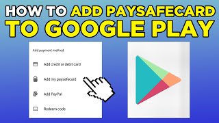 How To Add Paysafecard To Google Play 2024 [upl. by Reisman889]