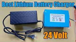 24v Best Lithium Battery Charger 29v 3Amps With Cooling Fan Charger both Lithium ion and Phosphet [upl. by Brinkema]