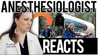 ANESTHESIOLOGIST REACTS Greys Anatomy PLANE CRASH S8E24 [upl. by Pride]