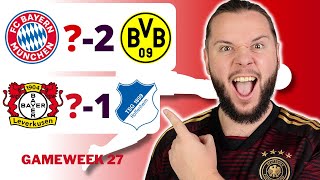 Bundesliga Gameweek 27 Predictions amp Tips  Bayern Munich vs Dortmund [upl. by Htidirrem]