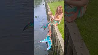 Toddler Mermaid Tail mermaidlife parenting family mermaid baby mertailor canada summervibes [upl. by Armilla449]