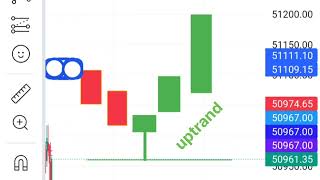 Bullish hammer Patten revarsal pattern  subscribe for learning [upl. by Ainahs]