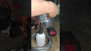 Unboxing and testing Portable Pressure Washer [upl. by Mart]