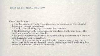 DSM5 Critical Review  Part 2 [upl. by Frohman]