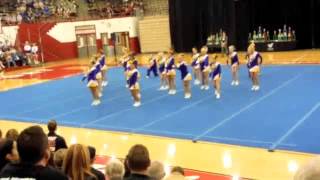 Scottsburg High School State Cheerleading Competition [upl. by Adnwahsal166]