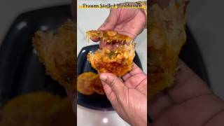 Prawns stuffed hashbrownprawns cutlet foodcooking shortvideoyoutubeyoutubeshortsshortsvideo [upl. by Gagnon]