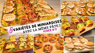 LA PÂTE MAGIQUE pâte à tous faire 😱5 APÉRITIFS AVEC UNE SEUL PÂTE SPÉCIAL FÊTESBUFFET DÎNATOIRE [upl. by Ilan]