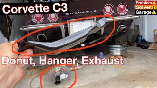 Corvette C3 exhaust exhaust hanger exhaust donut How to install a Corvette C3 exhaust [upl. by Mandle]