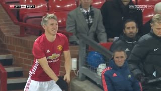 Bastian Schweinsteiger COMEBACK vs West Ham United HD 720p 30112016 by 1900FCBFreak [upl. by Dare]