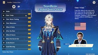 English Neuvillette Voice Lines by Ray Chase Eng Sub [upl. by Patnode]