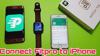 How To Connect Fitpro app To T55 Smartwatch in Iphone  T55 smartwatch fitpro app install in iphone [upl. by Sacks]