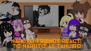 Naruto friends react to Naruto as Tanjiro 🇺🇲 Gacha club [upl. by Winson]