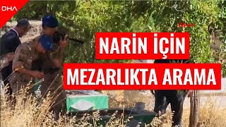 Kayıp Narin için mezarlıkta yeraltı görüntüleme cihazı ile arama yapılıyor [upl. by Nnaira]