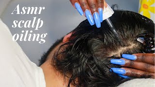 ASMR Scalp Oiling  Relaxing Head Massage 💆🏼‍♂️ [upl. by Cairns]