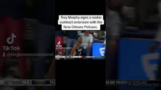 Trey Murphy Signs A Rookie Contract Extension With The New Orleans Pelicans [upl. by Scully945]