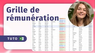 Tutorial  Créer une grille de rémunération sur Excel [upl. by Eerb]