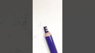 E for Eminem 🗣🤠 Carving Letter E Color Pencil Tip shorts artandcraft carving satisfying [upl. by Calandra305]