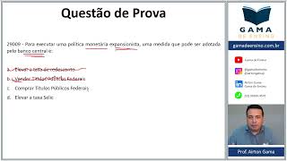 QUESTÃO 29009  POLÍTICA MONETÁRIA CPA20 CEA AI ANCORD [upl. by Latnahc919]