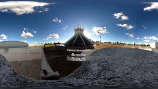 360° Brasilia Cathedral Architecture BRAZIL [upl. by Ikairik]