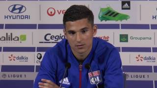 OL  la première conférence de presse dHoussem Aouar [upl. by Marc261]