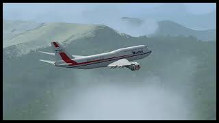 Boeing 7478i visit Wellington Intl NZWN  FSX [upl. by Hgielrebmik]