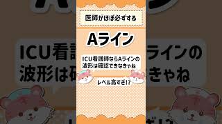 『Aライン』わかる？ 看護師 医療用語 クイズ [upl. by Eimmak]