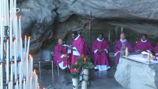 Messe de 10h à Lourdes du 18 décembre 2023 [upl. by Ginevra]