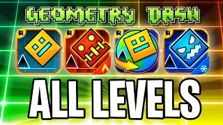 Every Geometry dash level with coins GD Meltdown Subzero World 37 levels [upl. by Aronoff215]