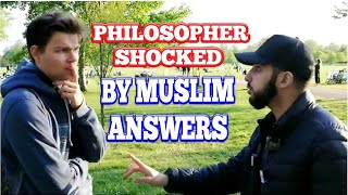 Philosopher Shocked by Muslim Answers  MAli  Speakers Corner [upl. by Ettedanreb]