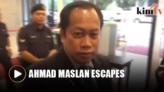 Ahmad Maslan has time for handshakes not questions [upl. by Elfrieda]