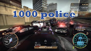 mclaren senna vs 1000 cops  need for speed most wanted [upl. by Attenov751]