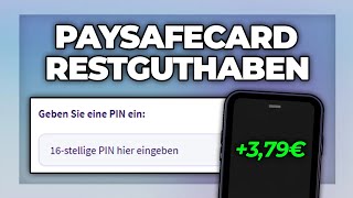 Paysafecard Restguthaben verwenden  einlösen  Tutorial [upl. by Pilar]