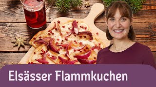 Flammkuchen Elsässer Art  REWE Deine Küche [upl. by Hoffert]