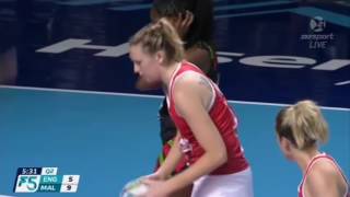 Netball Melbourne 2016 England vs Malawi Fast5 Netball 3rd 4th Playoff [upl. by Namaan976]