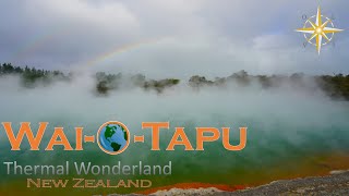 Sights amp Sounds of Waiotapu Thermal Wonderland  New Zealands Active Geothermal Area [upl. by Euqinue]