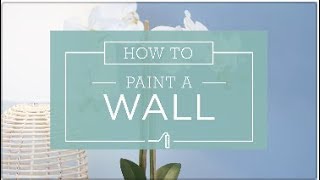 How to Paint a Wall [upl. by Nodyl879]