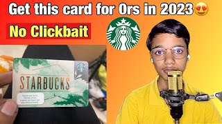 Starbucks card  Starbucks card benefits  Starbucks card india [upl. by Ydnys]