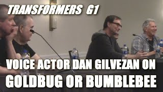 Voice Actor Dan Gilvezan on Goldbug and Favourite Bumblebee Quote  Transformers G1 Cast at TFcon [upl. by Helbon]