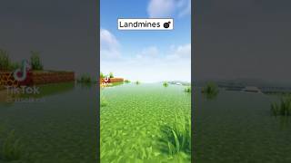 Minecraft Working Landmines minecraftshorts [upl. by Cox]