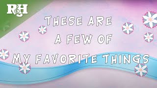 My Favorite Things from THE SOUND OF MUSIC Lyrics [upl. by Larissa]