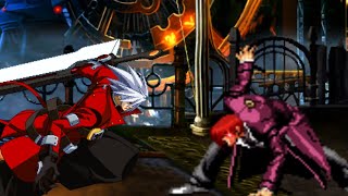 MUGEN Ragna The Bloodedge Blazblue Vs Iori Yagami KOF [upl. by Kcaz]