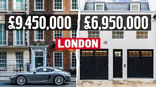 Inside a £9450000 Period House in London’s Mayfair VS a £6950000 Mews House in South Kensington [upl. by Ahsok]