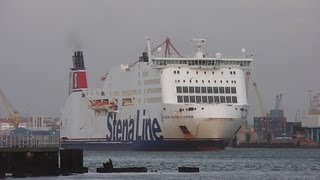 Stena Adventurer  Dublin Port Ireland 04022013 [upl. by Eelorac]