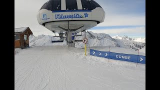 Pralognan La Vanoise ski run From the top [upl. by Annoynek]