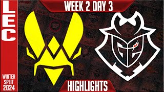 VIT vs G2 Highlights  LEC Winter 2024 Week 2 Day 3  Team Vitality vs G2 Esports [upl. by Ama]