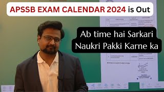 APSSB 2024 EXAM CALENDAR is Out I APSSB I APSSB PYQ appsc apssb [upl. by Peadar343]