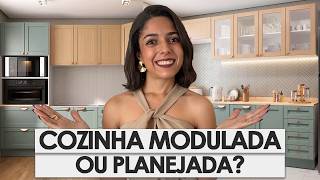 COZINHA MODULADA OU COZINHA PLANEJADA • VANTAGENS E DESVANTAGENS [upl. by Noman]