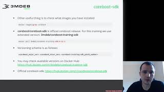 Arch4031 01 coreboot Fundamentals 11 coreboot SDK [upl. by Kanter]