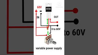 Virable power supply 060  adjustable voltages  DC voltage regulators shorts electronic [upl. by Jena]