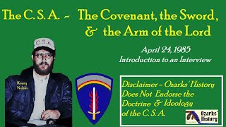 🎤 Introduction  1985 The Covenant the Sword amp the Arm of the Lord CSA in Oakland Arkansas [upl. by Steffen324]